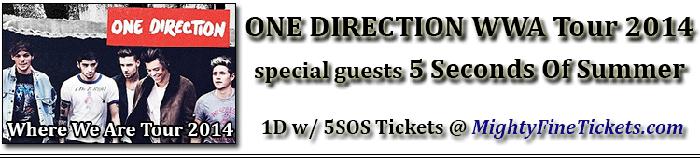 One Direction 2014 Where We Are Tour Dates, Concert Tickets & Schedule