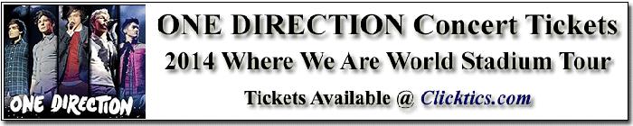 One Direction Concert Tickets Tour Atlanta GA on Oct 01 2014