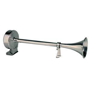 Ongaro Deluxe SS Single Trumpet Horn - 12V (10027)