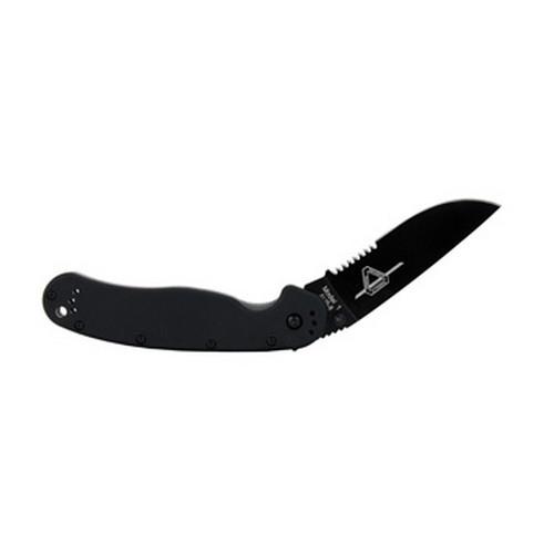 Ontario Knife Company RAT Folder - Black - Partial Serration 8847