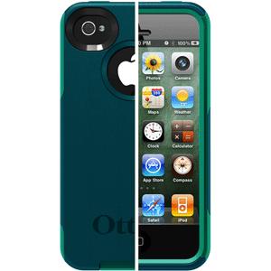 OtterBox Commuter Series f/iPhone® 4/4S - Deep Teal/Light Teal .