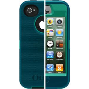 OtterBox Defender Series f/iPhone® 4/4S Light Teal/Deep Teal (7.