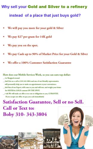 Our Expert will Pay you $27 per gram for 14K Gold on the Spot Cash Mon