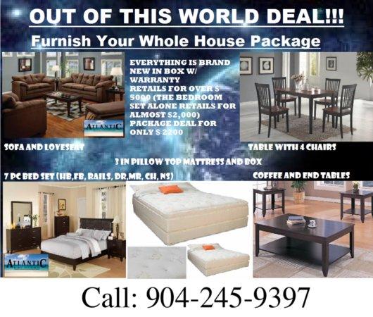out of this world house package!!! 90 day same as cash avail