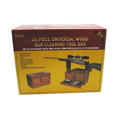 Outers Univ 25pc .22 Cal & Up Wood Box 70084