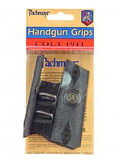 Pachmayr Grip Signature Black w/Finger Grooves Gripper Colt 1911 5008