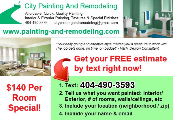 Painter Available at Reasonable Rates $140/Room!