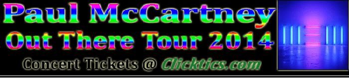 Paul McCartney Concert Tickets Out There Tour in Lubbock, TX on Thursday 10/2/14