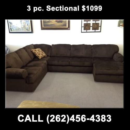 Pc Sectional w/ no credit check and 90 days same as cash