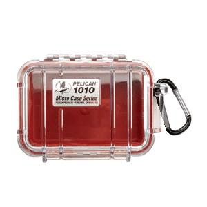 Pelican 1010 Micro Case w/Clear Lid - Red (1010-028-100)