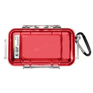 Pelican 1015 Micro Case w/Clear Lid - Red (1015-008-100)