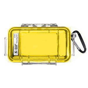 Pelican 1015 Micro Case w/Clear Lid - Yellow (1015-007-100)