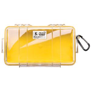 Pelican 1060 Micro Case - Yellow with Clear Lid (1060-007-100)