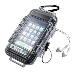 Pelican i-1015 MP3 Case f/iPhone & Several Smartphones w/Clear Lid .