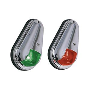 Perko 12V Vertical Mount Side Lights Chrome Plated Brass MADE IN TH.