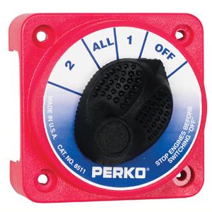 Perko Compact Medium Duty Battery Selector Switch w/o Key Lock (851.