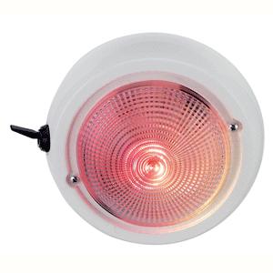 Perko Dome Light w/Red & White Bulbs (1263DP1WHT)