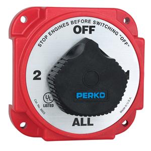 Perko Heavy Duty Battery Selector Switch w/ Alternator Field Discon.