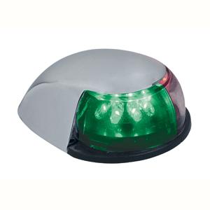 Perko LED Bi-Color Bow Light - Red/Green - 12v - Chrome Plated Hous.