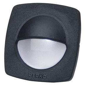 Perko LED Utility Light w/ Snap On Front Cover - Black (1074DP2BLK)