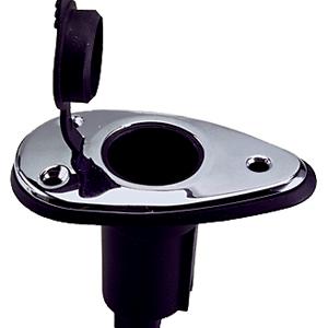 Perko Threaded Collar Pole Light Mounting Base - 2 Pin - Stainless .