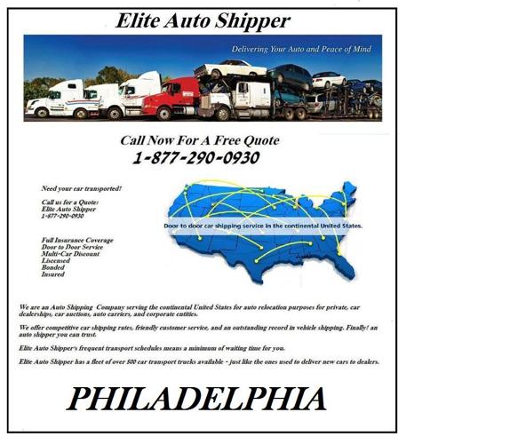 Philadelphia Auto Shipping and Car Transpor~ ($275+ Anywhere in the U.S.)