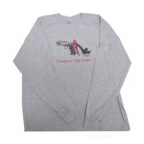 Pistols and Pumps Long Sleeve 50/50 T-Shirt AG XL PP102-AG-XL