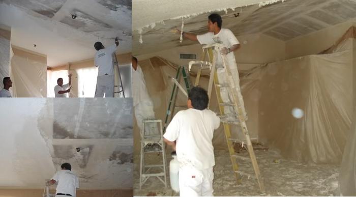 ((( Popcorn Ceiling Removal (Painting, Staining, etc.)