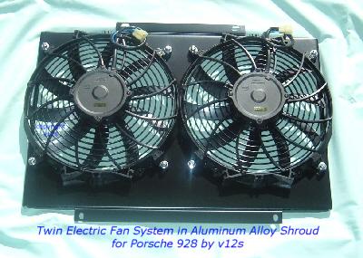 Porsche 928 Aluminum Alloy Electric Twin Cooling Fan System