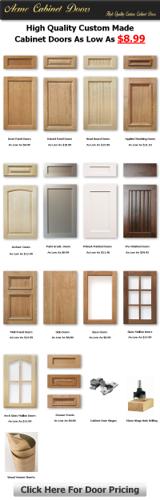 Pre-Primed Shaker Style Wood Kitchen Cabinet Doors Starting At $21.58