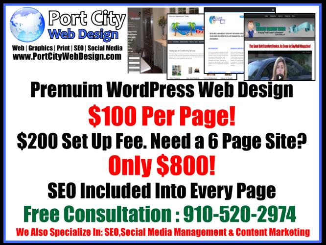 Premium WordPress Websites! $100 per page!