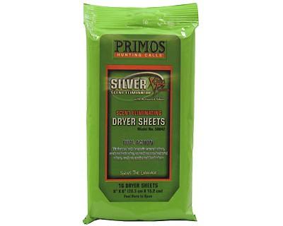 Primos Scent Elim Dryer Sheets Per 16 58042