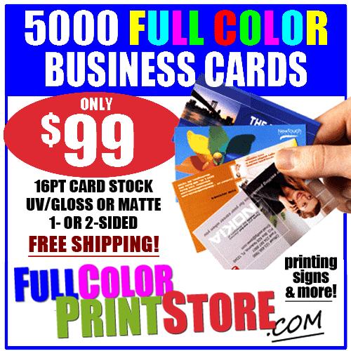 printing -business cards, magnetic signs, menus,rack cards & more