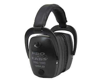 Pro Ears GS-PTM-L-B ProTac Mag Gld NRR 33 Blk-Li