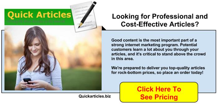 Online article writing services