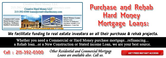 **Purchase & Rehab Hard Money commercial Loans**