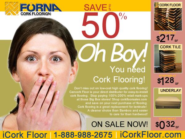 Purchase Your Cork Flooring Direct from Us and Pay Whole Sale Prices!