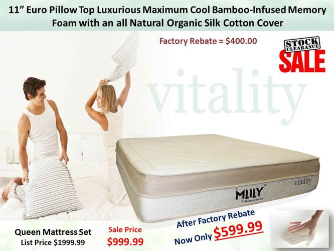 Pure BAMBOO And GEL Infused Memory Foam Mattress! Deep Discounts