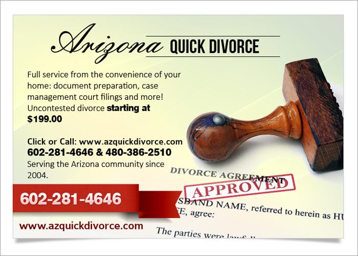 Quick and affordable Arizona Divorce $199