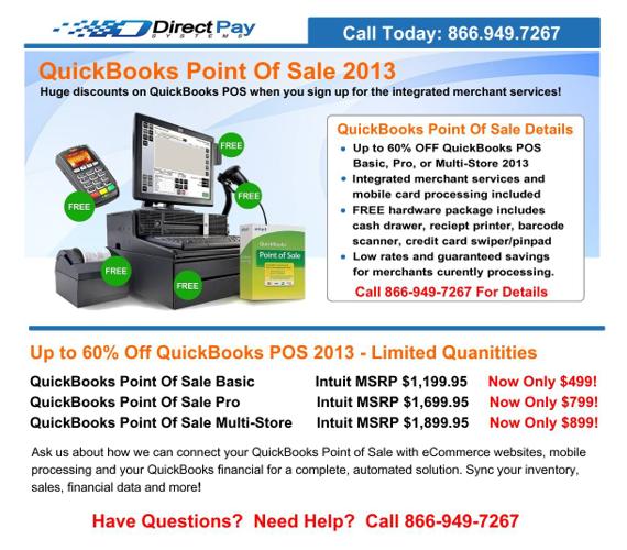 QuickBooks Point Of Sale Basic, Pro, and Multi Store 2013 ? Huge Discounts!