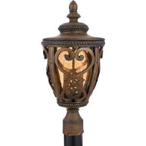 Quoizel FQ9010AW01 French Quarter 2-Light Outdoor Post Lantern, Antique Brown On Line