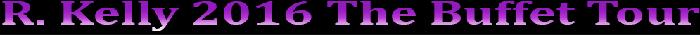 R. Kelly Concert Tickets Birmingham Legacy Arena The BJCC April 27, 2016 The Buffet Tour