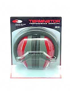 Radians Folding Terminator Earmuff Red NRR 29 TR0360CS