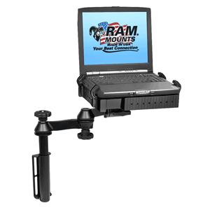 RAM Mount Universal Flat Surface Vertical Drill-Down Vehicle Laptop.
