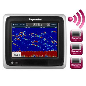 Raymarine a67 MFD Touchscreen Display w/Wi-Fi - No Charts with Fish.