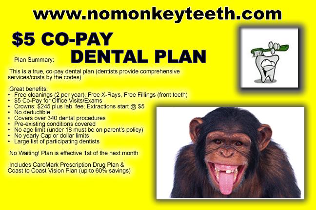 Real Dental Insurance $5 Copay ENROLL ONLINE NOW