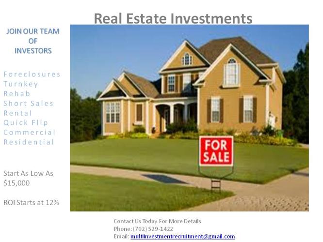 Real Estate Investment Starting At $15,000