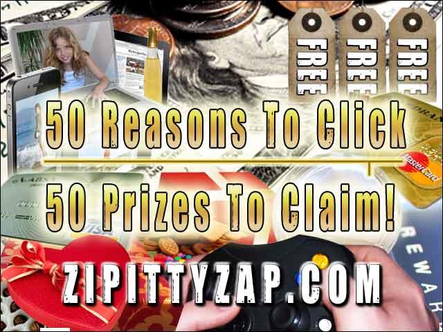 Reasons To Click - 50 Prizes To Claim!