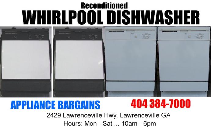 Reconditioned Whirlpool Dishwashers Starting at 75