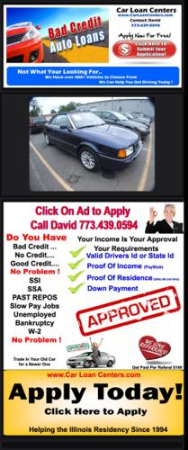 Refinance Your Car! 1996 Audi Cabriolet